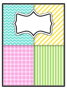 4 End Of Year Binder Covers and Spines