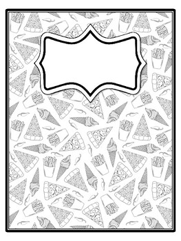 4 Fast Food Binder Covers and Spines
