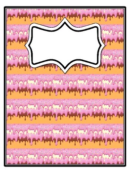 4 Ice Cream Binder Covers and Spines