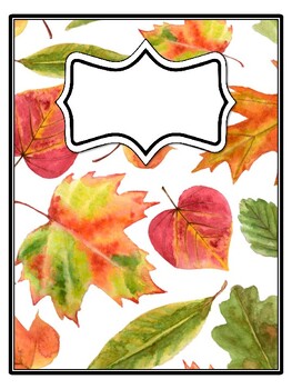 4 Leaves Binder Covers and Spines