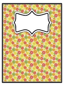 4 Lemon Binder Covers and Spines