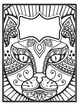 4 Mandala Binder Covers and Spines, Mandala Back To School Coloring Pages