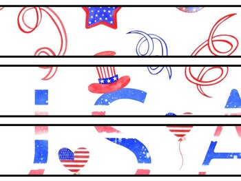 4Th July Bulletin Board Décor Kit, 4Th July Letters, 4Th July Banner