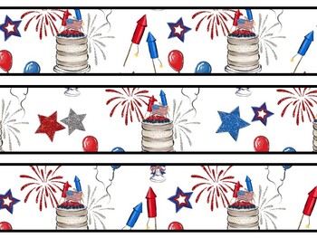 4Th July Bulletin Board Décor Kit, 4Th July Letters, 4Th July Banner