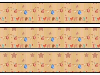 4Th July Bulletin Board Décor Kit, 4Th July Letters, 4Th July Banner