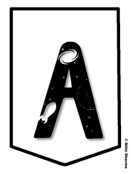 ADVENTURES IN THIS CLASS! Galaxy Bulletin Board Letters, Galaxy Banner