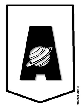 ALL-STAR EFFORT! Galaxy Bulletin Board Letters, Galaxy Banner