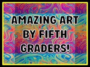 AMAZING ART BY FIFTH GRADERS! Art Door Décor, Art Bulletin Board Décor