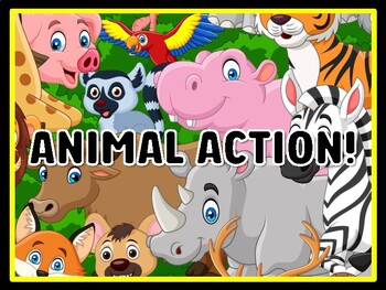 ANIMAL ACTION! Animals Door Décor, Animals Bulletin Board Décor Kit