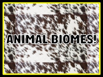 ANIMAL BIOMES! Animals Door Décor, Animals Bulletin Board Décor Kit