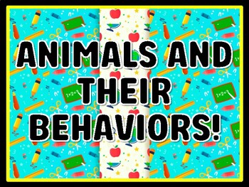 ANIMALS AND THEIR BEHAVIORS! Grade 3 Science Door Decor