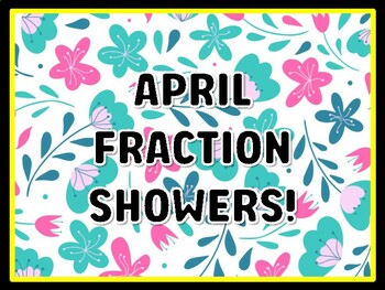 APRIL FRACTION SHOWERS! Spring Door Décor, Spring Bulletin Board Décor Kit, #1,