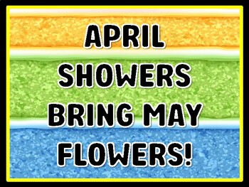 APRIL SHOWERS BRING MAY FLOWERS! Rainbow Door Décor