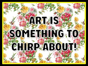 ART IS SOMETHING TO CHIRP ABOUT! Spring Door Décor, Spring Bulletin Board Déc