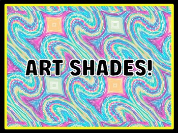 ART SHADES! Art Door Décor, Art Bulletin Board Décor