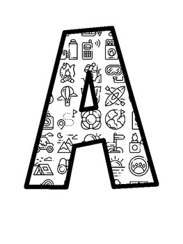 Adventure Bulletin Board Letters, Adventure Bulletin Board Décor Kit