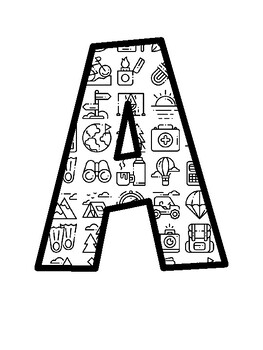 Adventure Bulletin Board Letters, Adventure Bulletin Board Décor Kit