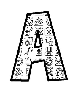 Adventure Bulletin Board Letters, Adventure Bulletin Board Décor Kit