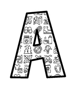 Adventure Bulletin Board Letters, Adventure Bulletin Board Décor Kit