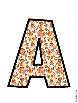 Africa Bulletin Board Décor Kit, Africa Bulletin Board Letters