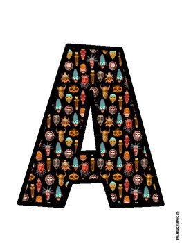Africa Bulletin Board Décor Kit, Africa Bulletin Board Letters