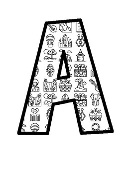 Africa Bulletin Board Letters, Africa Bulletin Board Décor Kit