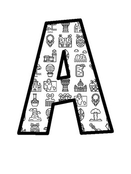Africa Bulletin Board Letters, Africa Bulletin Board Décor Kit