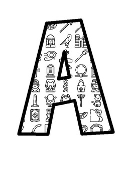 Africa, Egypt Bulletin Board Letters, Africa, Egypt Bulletin Board Décor Kit