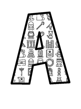 Africa, Egypt Bulletin Board Letters, Africa, Egypt Bulletin Board Décor Kit