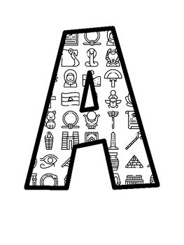 Africa, Egypt Bulletin Board Letters, Africa, Egypt Bulletin Board Décor Kit