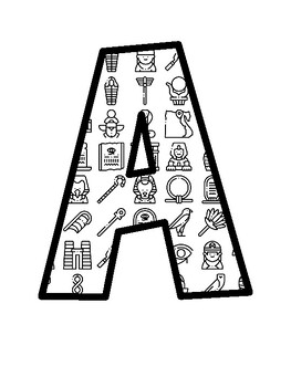 Africa, Egypt Bulletin Board Letters, Africa, Egypt Bulletin Board Décor Kit