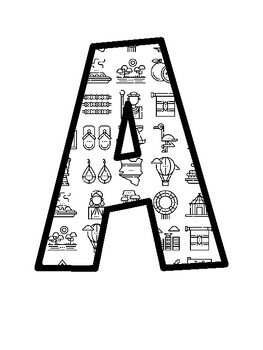 Africa, Kenya Bulletin Board Letters, Africa, Kenya Bulletin Board Décor Kit