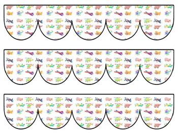 Air Transportation Bulletin Board Decor Kit, Air Transportation Letters