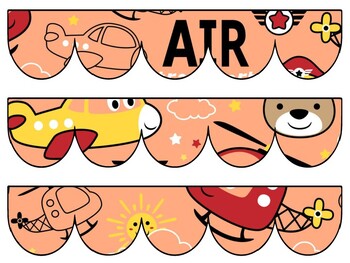 Air Transportation Bulletin Board Decor Kit, Air Transportation Letters