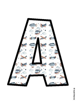 Air Transportation Bulletin Board Décor Kit
