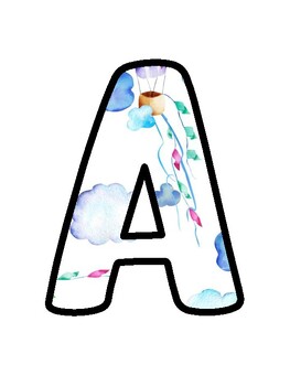 Air Transportation Bulletin Board Décor Kit, Air Transportation Letters