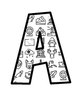 Alaska Unit Bulletin Board Letters, Alaska Unit Bulletin Board Décor Kit