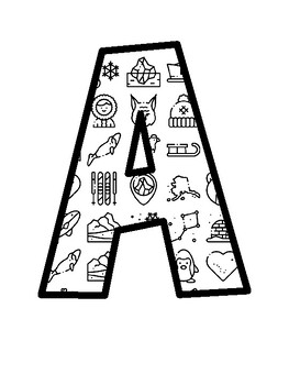 Alaska Unit Bulletin Board Letters, Alaska Unit Bulletin Board Décor Kit