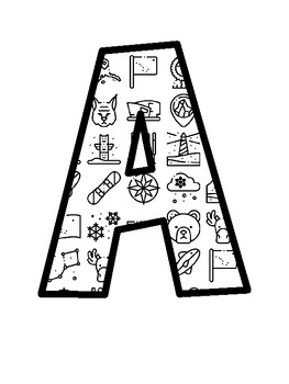 Alaska Unit Bulletin Board Letters, Alaska Unit Bulletin Board Décor Kit