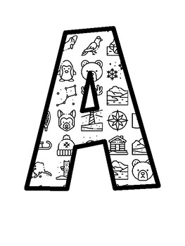 Alaska Unit Bulletin Board Letters, Alaska Unit Bulletin Board Décor Kit