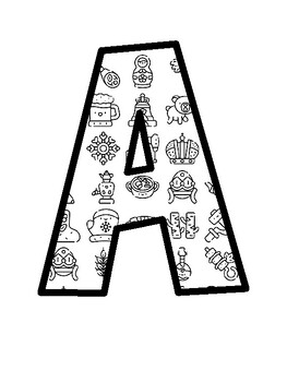 All About Russia Bulletin Board Letters, All About Russia Bulletin Board Déco