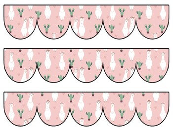 Alpaca, Llama Bulletin Board Decor Kit, Alpaca, Llama Letters
