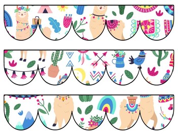 Alpaca, Llama Bulletin Board Decor Kit, Alpaca, Llama Letters