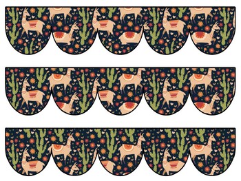 Alpaca, Llama Bulletin Board Decor Kit, Alpaca, Llama Letters