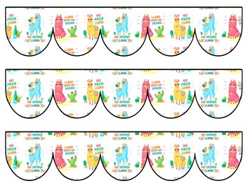 Alpaca, Llama Bulletin Board Decor Kit, Alpaca, Llama Letters