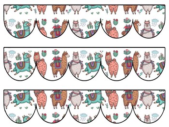 Alpaca, Llama Bulletin Board Decor Kit, Alpaca, Llama Letters