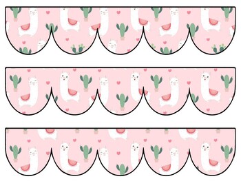 Alpaca, Llama Bulletin Board Decor Kit, Alpaca, Llama Letters