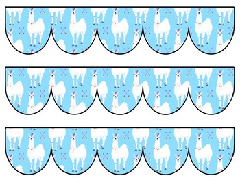 Alpaca, Llama Bulletin Board Decor Kit, Alpaca, Llama Letters