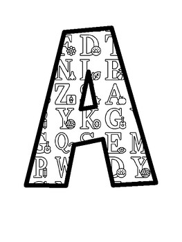Alphabet Bulletin Board Letters, Alphabet Bulletin Board Décor Kit