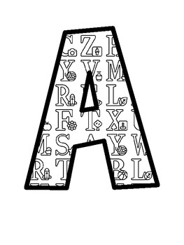 Alphabet Bulletin Board Letters, Alphabet Bulletin Board Décor Kit